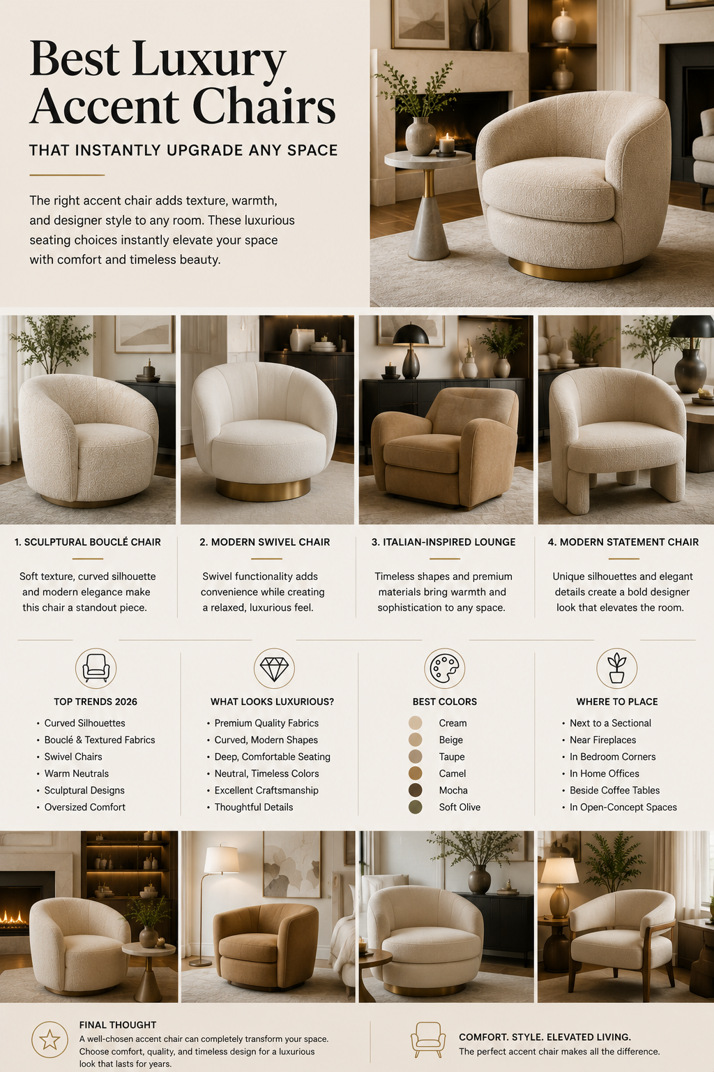 Best Luxury Accent Chairs That Instantly Upgrade Any Space