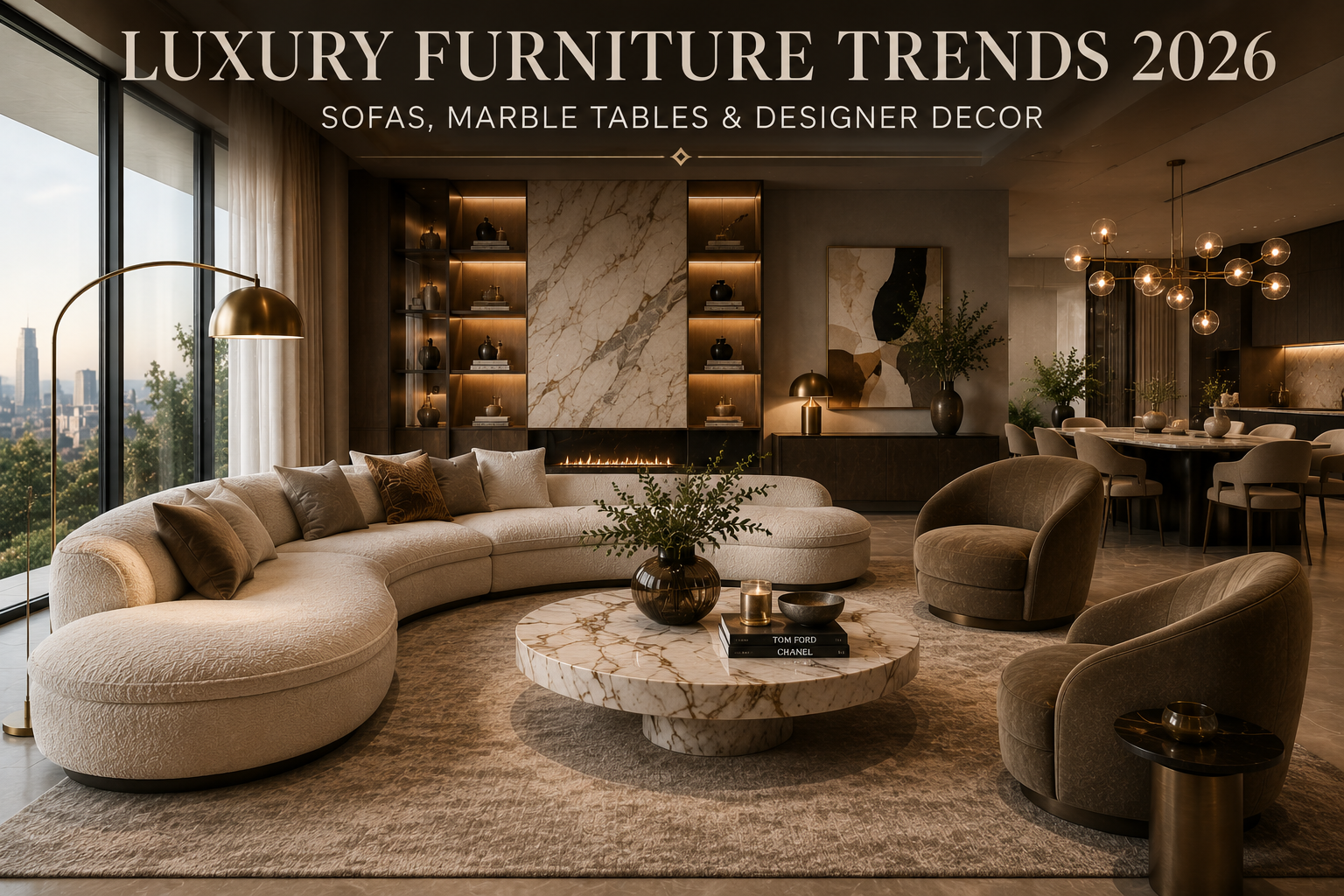 Luxury Furniture Trends 2026: Sofas, Marble Tables & Designer Decor