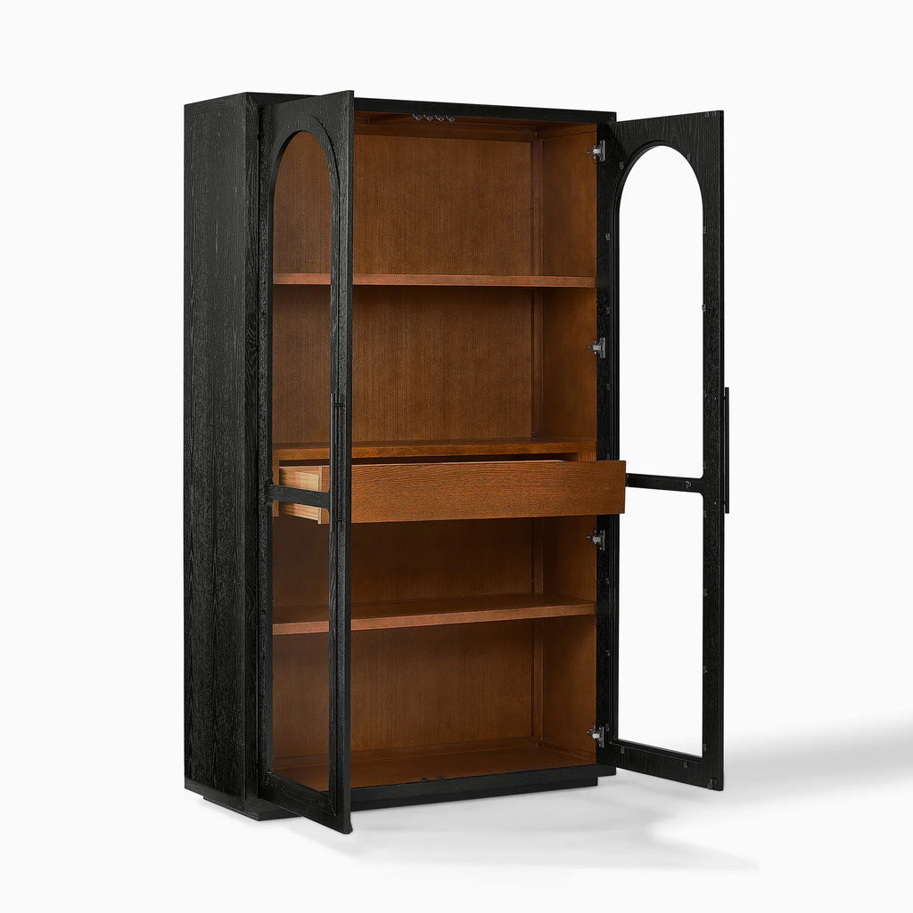 Lira 47" Oak Cabinet, Black Oak