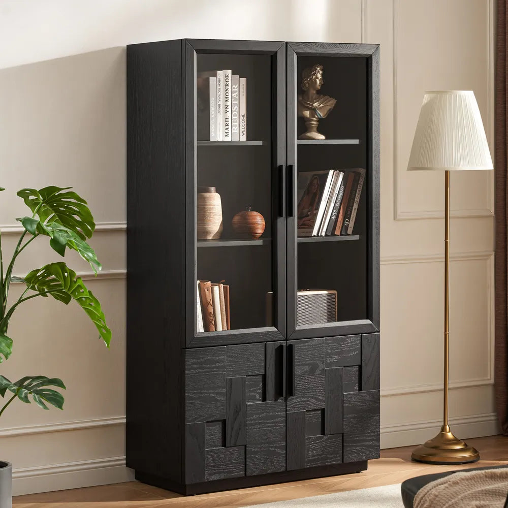 Casimir 35" Cabinet, Black Oak