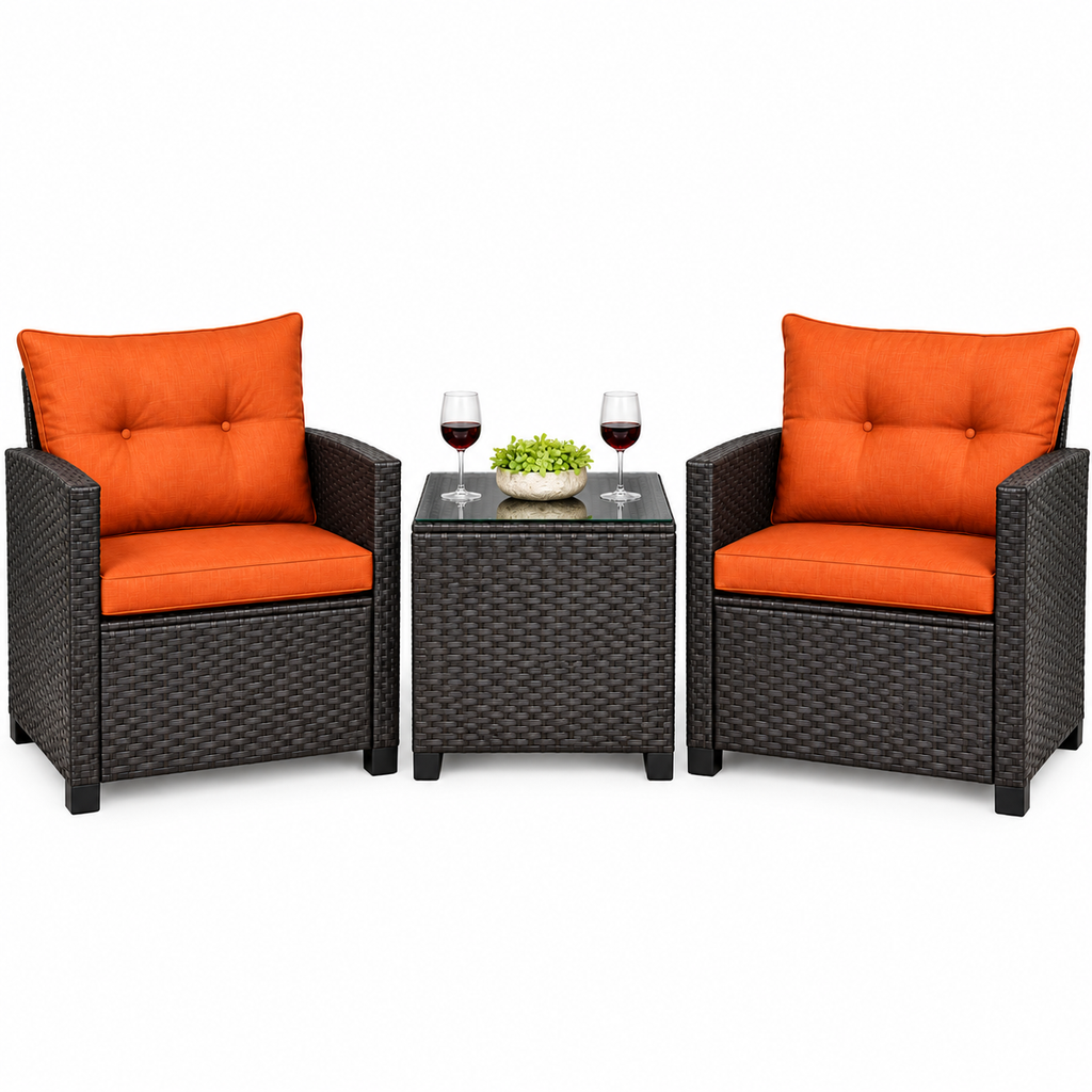 Sunhaven™ 3-Piece Rattan Patio Lounge Set