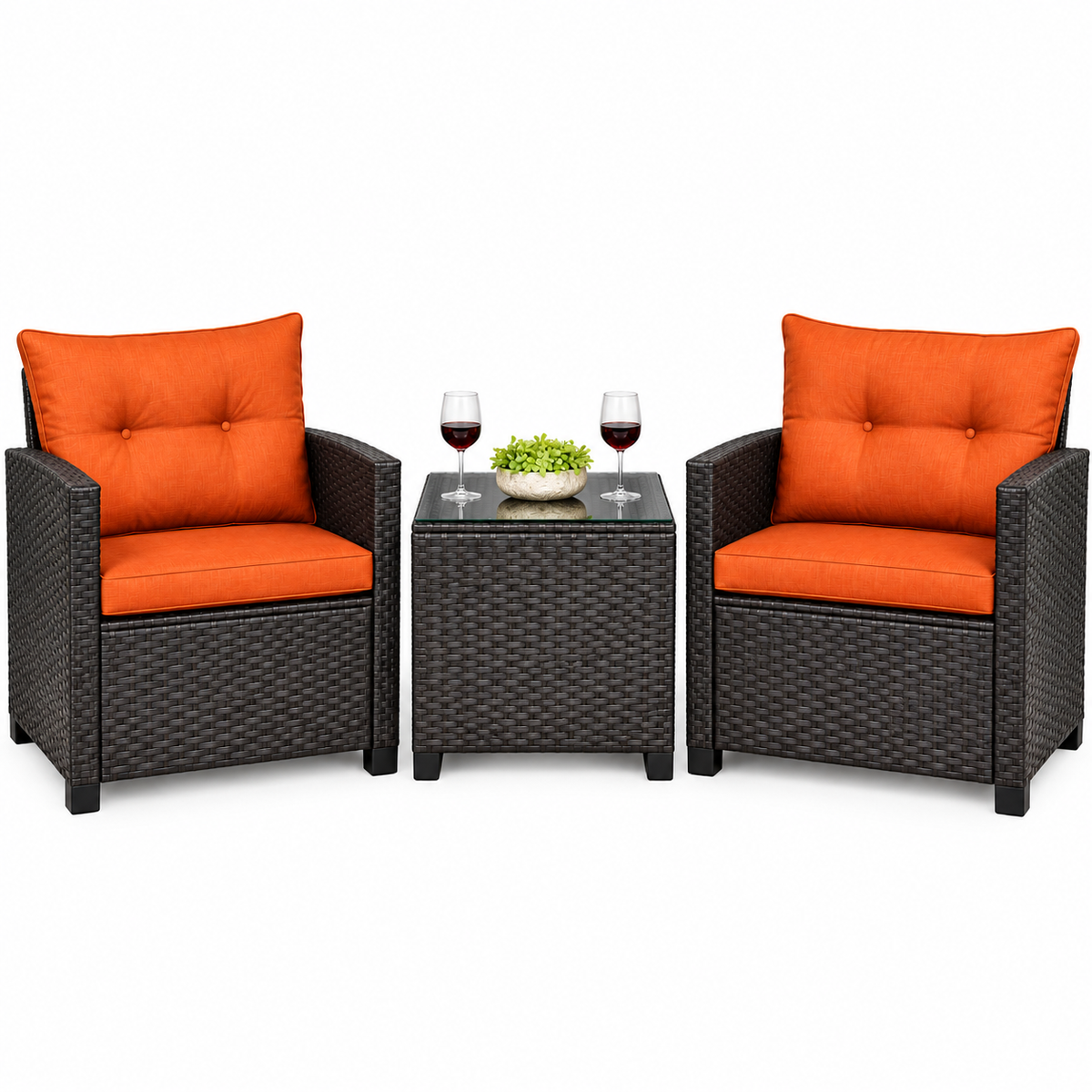 Sunhaven™ 3-Piece Rattan Patio Lounge Set