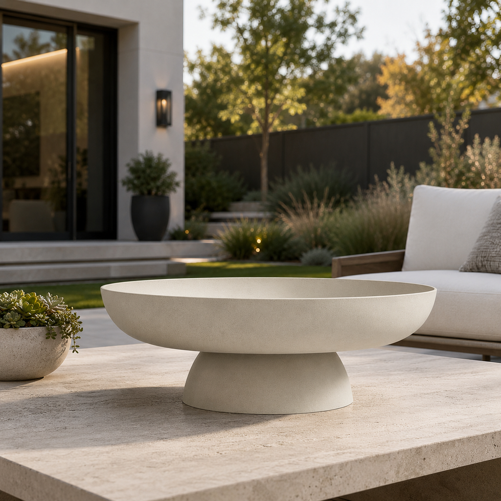 Maria Coffee Table, Alabaster Concrete