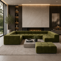 Tufty Sectional Sofa – Thyme Luxe Velvet