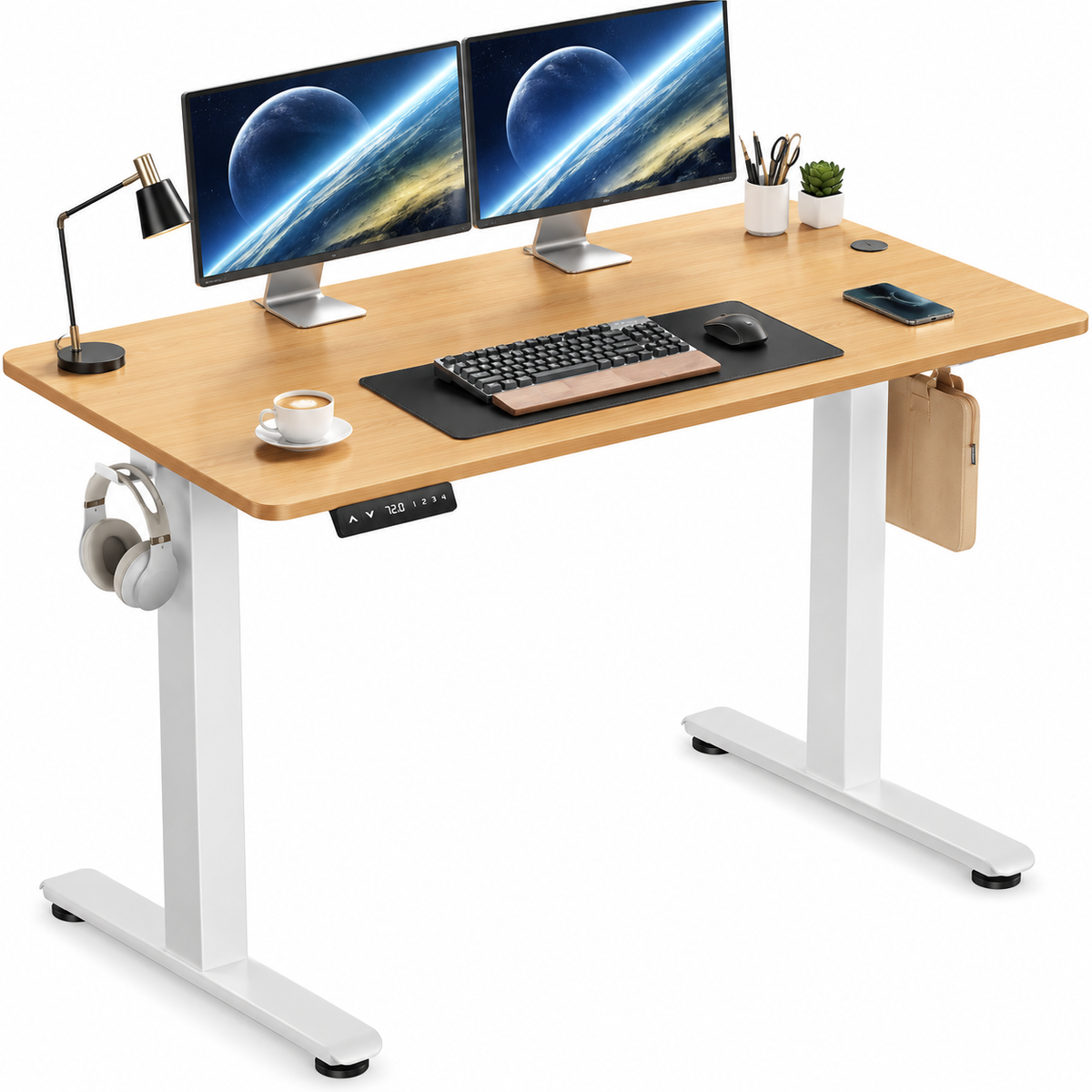 RisePro™ Electric Standing Desk 40" x 24" – Height Adjustable Sit-Stand Computer Desk with Ergonomic Workstation