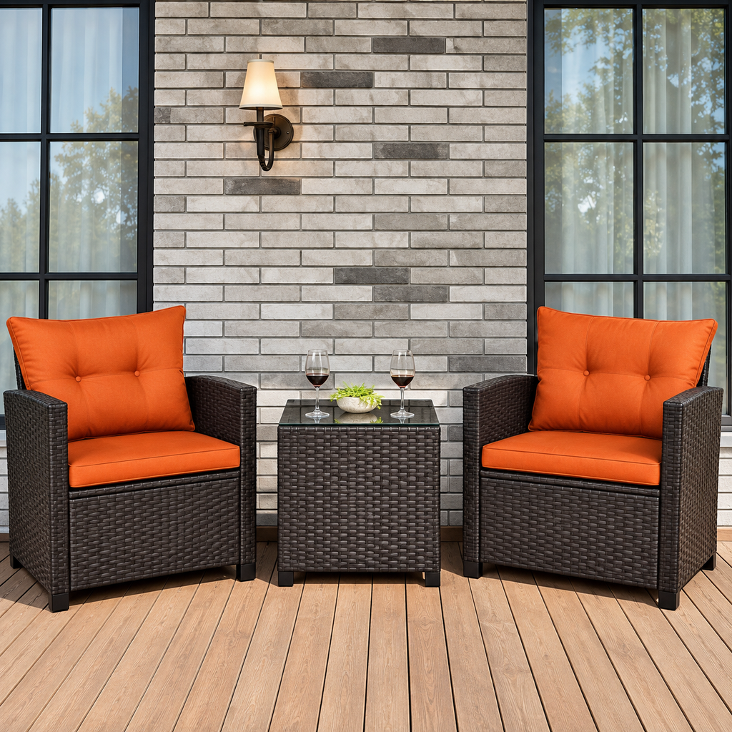 Sunhaven™ 3-Piece Rattan Patio Lounge Set