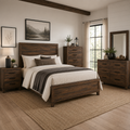 Ranier Queen Wood 3 Piece Bedroom Set With Chest & Nightstand | Panel - Luxury Furniture for Sale at Goldara Interiors