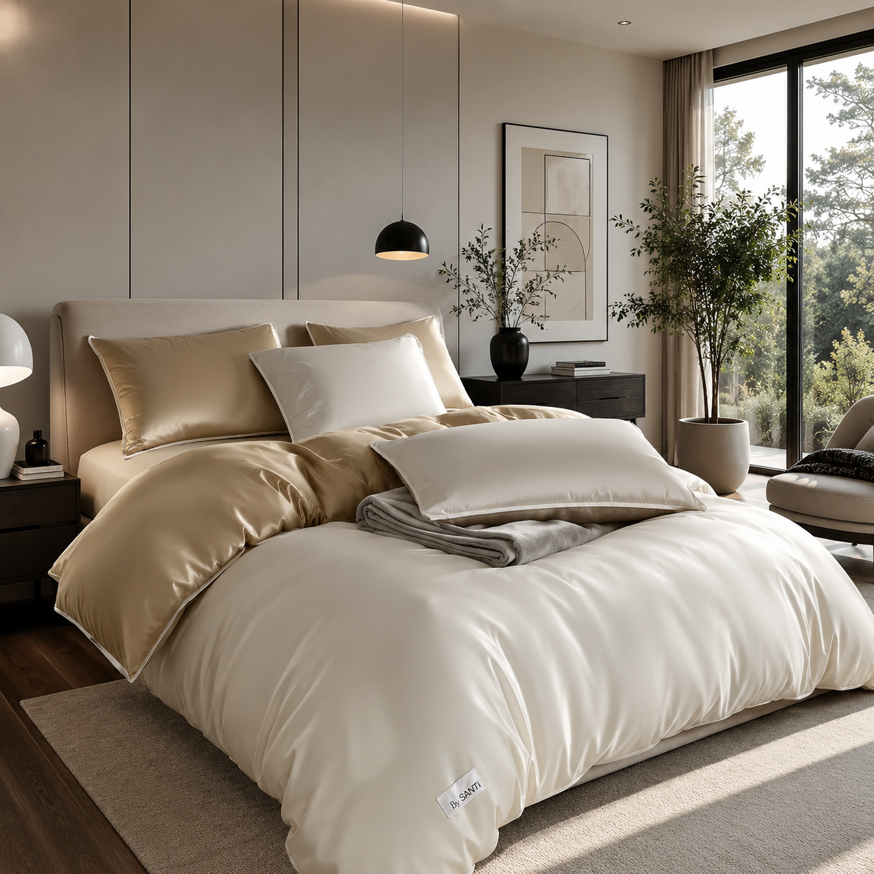 The BRISA Over-Sized Eucalyptus Bedding | 10-Piece Set, King/Cal-King