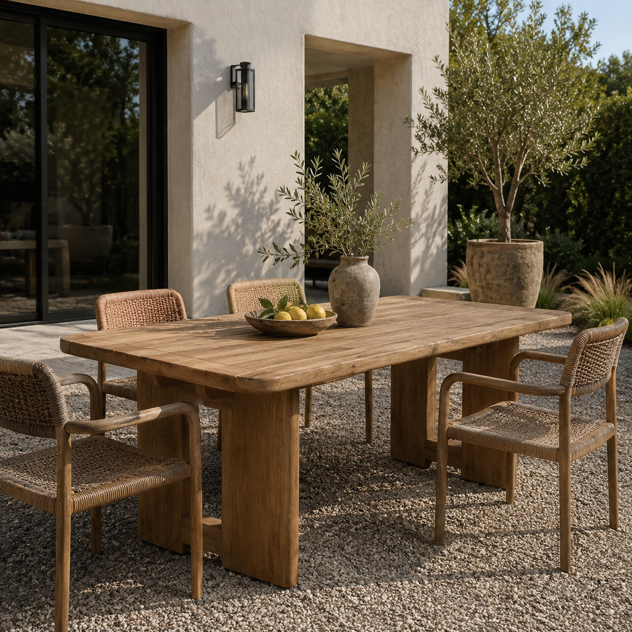 Hollis Reclaimed Teak Outdoor Dining Table