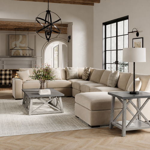 Conway Five-Piece Sectional with Chaise - Luxury Furniture for Sale at Goldara Interiors