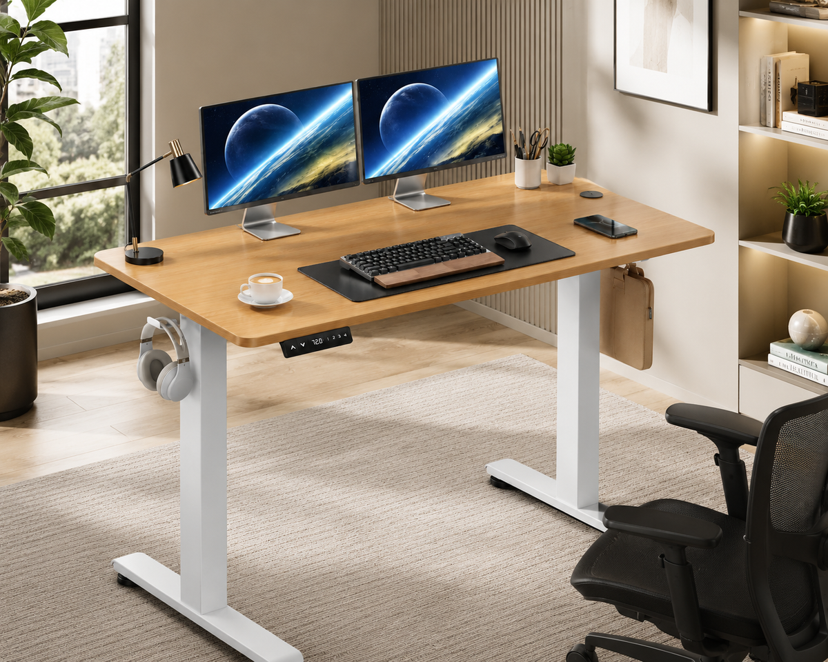 RisePro™ Electric Standing Desk 40" x 24" – Height Adjustable Sit-Stand Computer Desk with Ergonomic Workstation