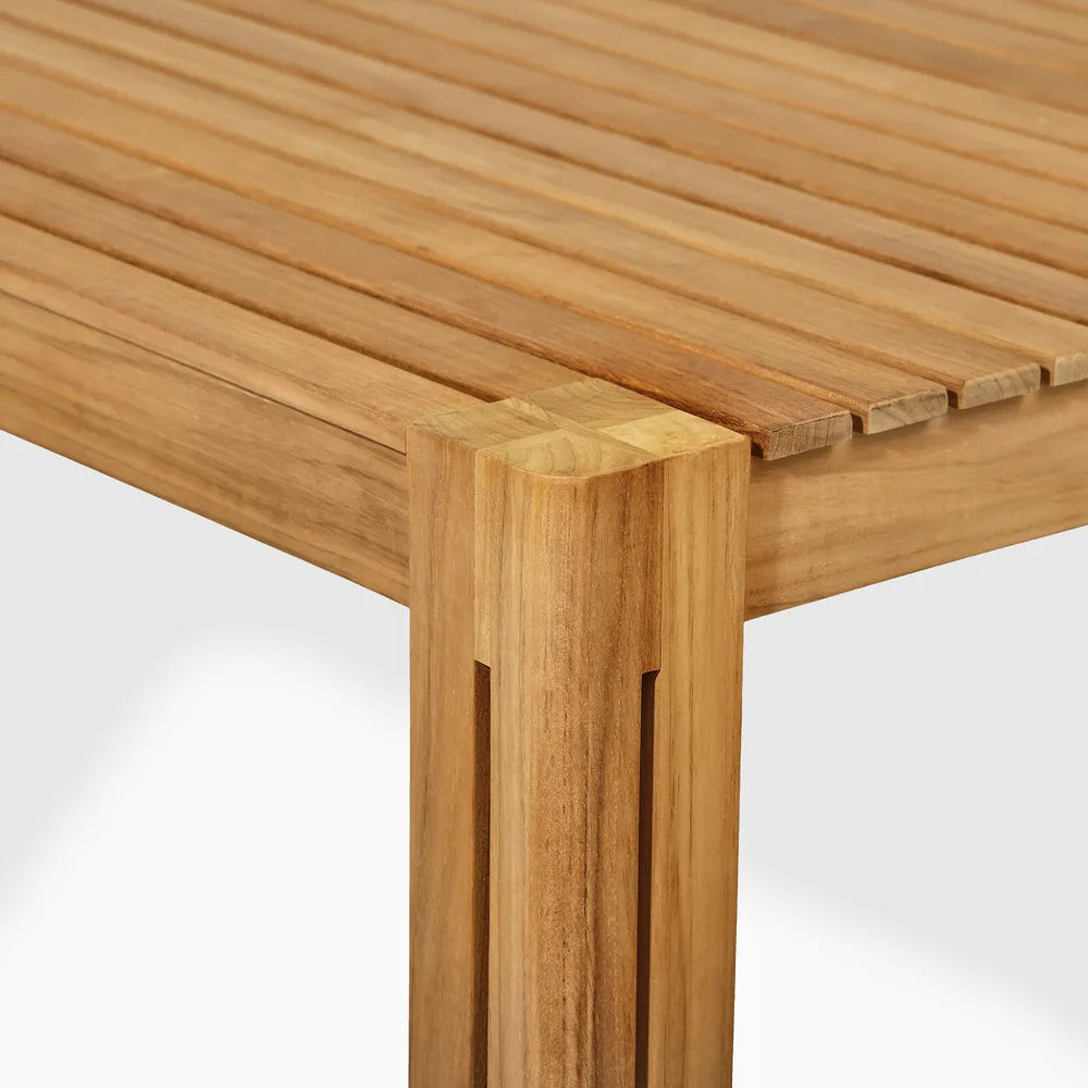 Arles 85" Outdoor Dining Table, Natural Teak
