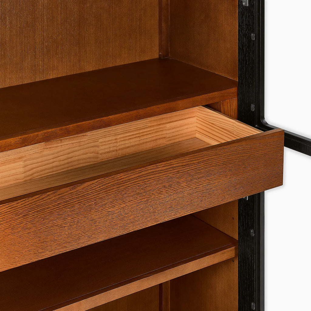 Lira 47" Oak Cabinet, Black Oak