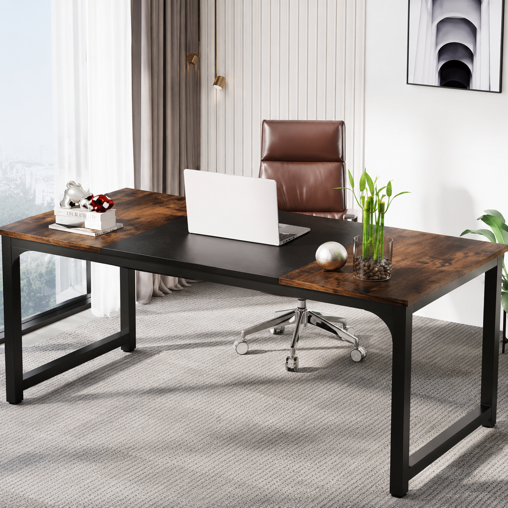 Modern Computer Desk – Spacious Writing & Work Desk for Home Office
