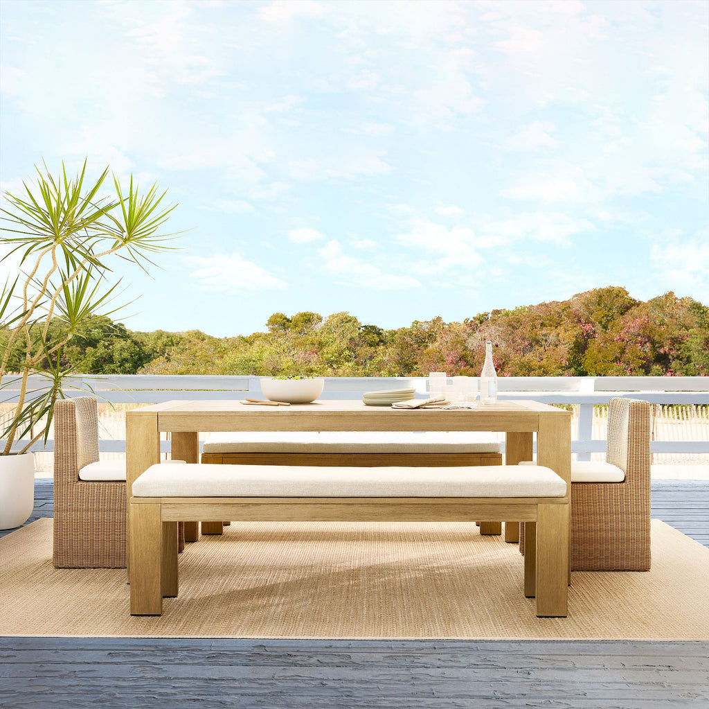 Telluride Extendable Outdoor Dining Table 76"-106", Reef